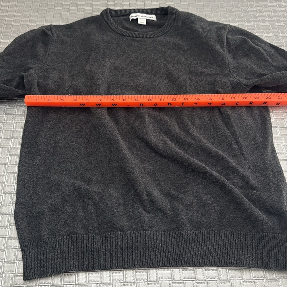 Amazon Essentials gray Men's Crewneck Sweater size large - Picture 6 of 7
